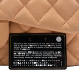 thumbnail Jumbo Classic Caramel Caviar Leather Double Flap Bag GHW Seri 14 - L'UXE LINK