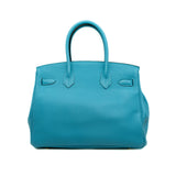thumbnail birkin 30 in togo 7Q Mykonos ghw R stamp - L'UXE LINK