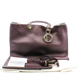 thumbnail Large Diorissimo In Burgundy Calfskin Leather GHW With Strap - L'UXE LINK