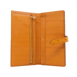 thumbnail bearn long wallet in ostrich gold A stamp - L'UXE LINK
