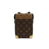 thumbnail Camera Box Monogram Reverse Canvas Handbag GHW With Strap - L'UXE LINK