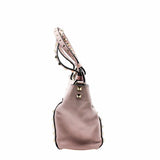 thumbnail ROCKSTUD TOTE PEBBLED SMALL LEATHER LIGHT PINK PHW - L'UXE LINK