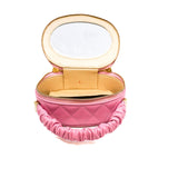 thumbnail Mini Pink Round Vanity Lambskin Top Handle LGHW Seri 32 - L'UXE LINK