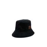 thumbnail Fred H Circle Bucket Hat In Cotton Black Size 57 - L'UXE LINK