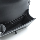 thumbnail Small Leboy In Black/Iridescent Chevron Embossed Calfskin Flap Bag PHW Seri 24 - L'UXE LINK