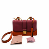 thumbnail Madras Bandoliera Bag Fuoco Cielo Goatskin Leather orange mix rose GHW - L'UXE LINK