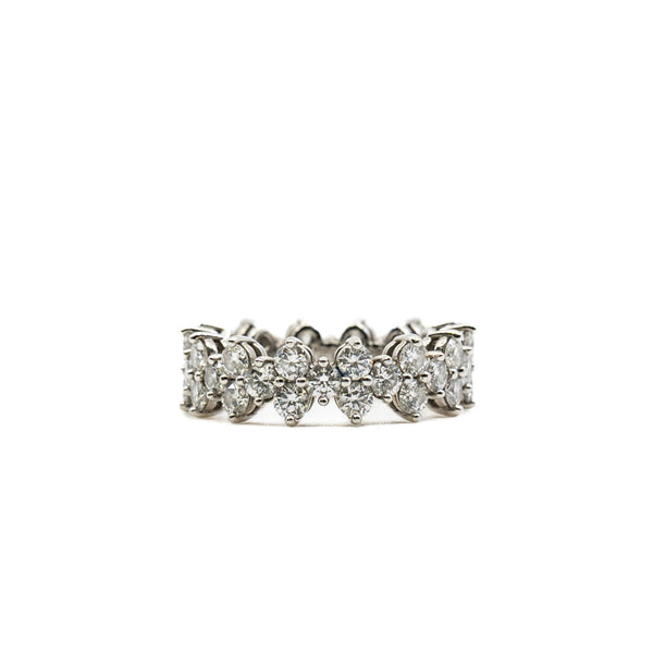 Tiffany & Co. Aria Ring of Diamonds Pt950 Platinum Size 5