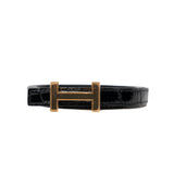 thumbnail Focus 13mm Belt Buckle And Hermès Sur Mer Reversible Alligator/Swift Leather Strap Size 80 - L'UXE LINK