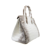 thumbnail Birkin 30 in Crocodile Himalaya Stamp B Phw 2024 - L'UXE LINK