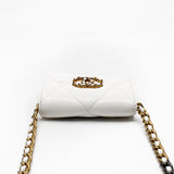 thumbnail 19 Flap White Coin Purse Lambskin Quilted Crossbody Bag Multi Hardware Seri 30 - L'UXE LINK