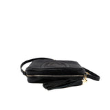thumbnail Soho Disco Small Black Calfskin Crossbody Bag - L'UXE LINK