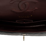 thumbnail Medium Classic Chevron In Black Lambskin Quilted Double Flap Black GHW Seri 26 - L'UXE LINK