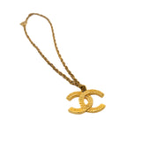 thumbnail vintage necklace with cc logo in gold - L'UXE LINK