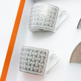 thumbnail Mosaique au 24 platinum tea cup and saucer set