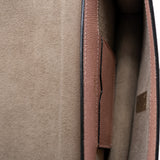 thumbnail valextra iside peonia clutch with chain in leather pink ghw