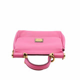 thumbnail Sicily bag in dauphine Small Pink calfskin GHW - L'UXE LINK