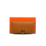 thumbnail Bearn Long Wallet In Gold Epsom Leather PHW A Stamp - L'UXE LINK