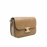 thumbnail triomphe bag medium lizard brown light camel ghw - L'UXE LINK
