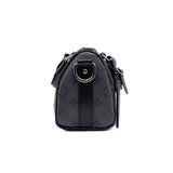 thumbnail Keepall Bandoulière 25 in black and grey monogram PHW