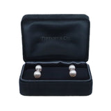 thumbnail Tiffany Aria Drop Earrings pearl three diamonds rrp5900 - L'UXE LINK