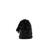 thumbnail Mini Square Black Pearl And Chains Lambskin Quilted Flap Bag GHW Seri 30 - L'UXE LINK