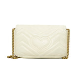 thumbnail GG Marmont White Leather Mini Bag GHW - L'UXE LINK