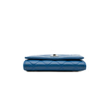 thumbnail wallet in blue mix hot pink lambskin phw seri 24