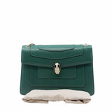 thumbnail serpentine MM green double flap ghw - L'UXE LINK