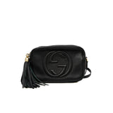 thumbnail Soho Disco Small Black Calfskin Crossbody Bag - L'UXE LINK
