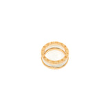 thumbnail B.zero1 Ring In White Ceramic And 18k Yellow Gold Size 53 - L'UXE LINK