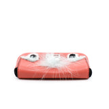 thumbnail mini baguette orange pink owl fur - L'UXE LINK