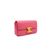 thumbnail Shoulder Bag Claude In Shiny Calfskin Rose - L'UXE LINK
