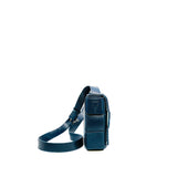 thumbnail Classic Cassette In Blue Intreccio Leather Cross Body Bag PHW - L'UXE LINK