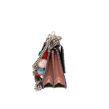 thumbnail Small Kan I Scallop Pink In English Rose Bag with Mink Fur Pom Pom Mini Strap You Black - L'UXE LINK