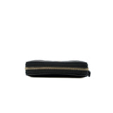 thumbnail Black Lambskin Lucky Charms Zip Coin Purse - L'UXE LINK