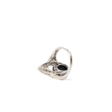 thumbnail Elisa 18K White Gold Diamond With Black Onyx Ring - L'UXE LINK