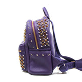 thumbnail mini pink strass backpack in purple - L'UXE LINK