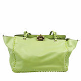thumbnail tote medium bag with strap green ghw - L'UXE LINK