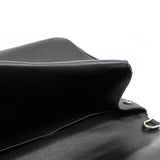 thumbnail Be Dior In Tri-Color Black/Light Blue/Red Leather Flap Bag PHW With Strap - L'UXE LINK