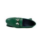 thumbnail paris loafer in green silver buckle#35
