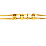 thumbnail Gold Metal Chain Logo Choker Chain Necklace - L'UXE LINK