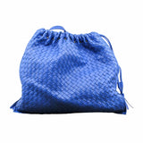 thumbnail Drawstring Tassel Tote Intrecciato Nappa leather blue - L'UXE LINK