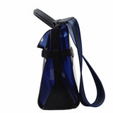 thumbnail Delvaux Tempete PVC Dark Night Satchel Navy De Prusse - L'UXE LINK