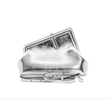 thumbnail First Small Silver laminated leather bag - L'UXE LINK