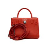 thumbnail Mini Diorever Calfskin Orange Red Bag Phw 2016 with Strap - L'UXE LINK