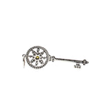 thumbnail Round Kaleidoscope Key diamond/yellow Pendant in pt950/au750 - L'UXE LINK