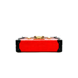 thumbnail Limited Edition Petite Malle Red/Black Epi Leather Bag GHW With Strap - L'UXE LINK