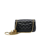 thumbnail 22s mini cf with pearl crush in lambskin black ghw #L2K0XXXX