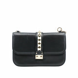 thumbnail Rockstud Lock Glam Bag leather black ghw - L'UXE LINK