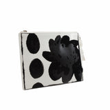 thumbnail clutch white patent with black flower - L'UXE LINK
